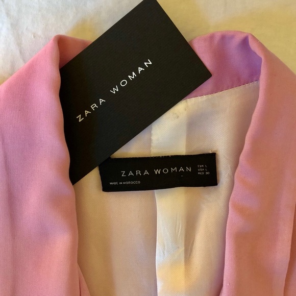 Zara Double Breasted Pink Blazer Bloggers Favorite - Picture 6 of 8